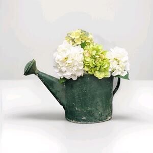 Chippy Green Watering Can Antique Large!